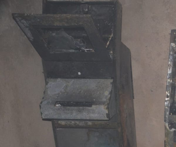 Fire in ATM in Lucknow.