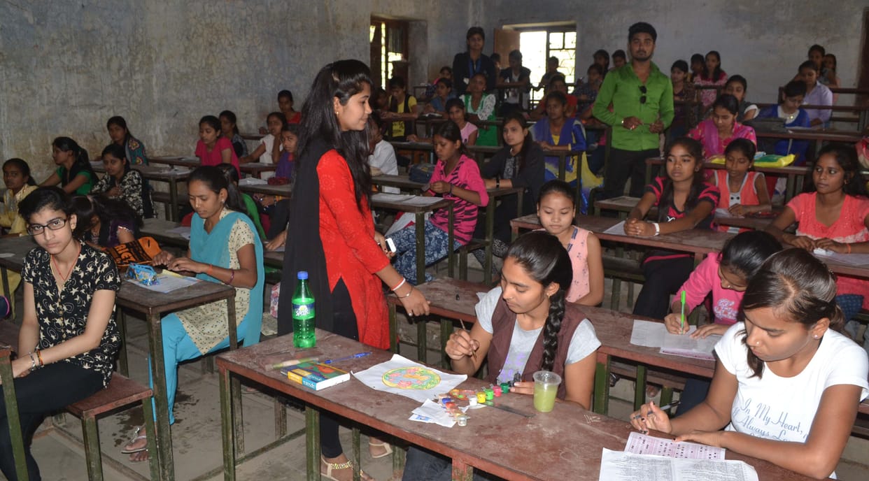 Pilibhit talent contest held at eight test centers