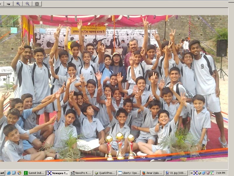 jnu bilaspur chaipion in kho-kho turnament
