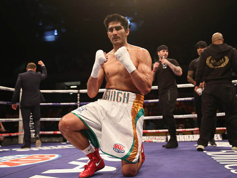 vijender singh will fight on 13th june