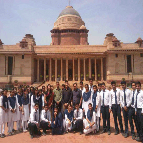 students of gla visits rastrapati bhavan