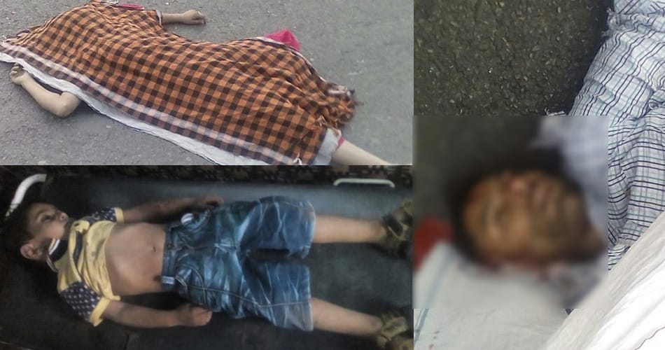 family died in accident, man lady and child died in accident, panipat accident