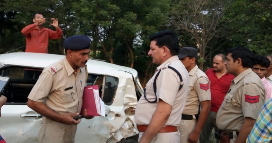family died in accident, man lady and child died in accident, panipat accident