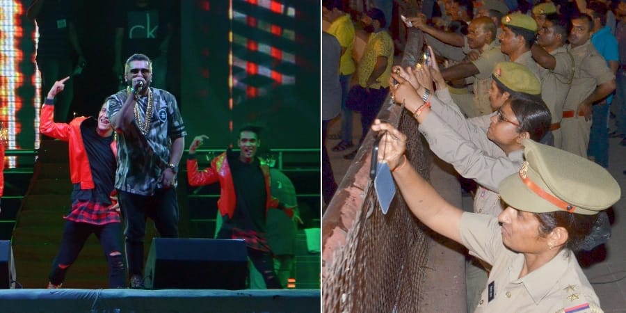 honey singh visits lucknow for live show