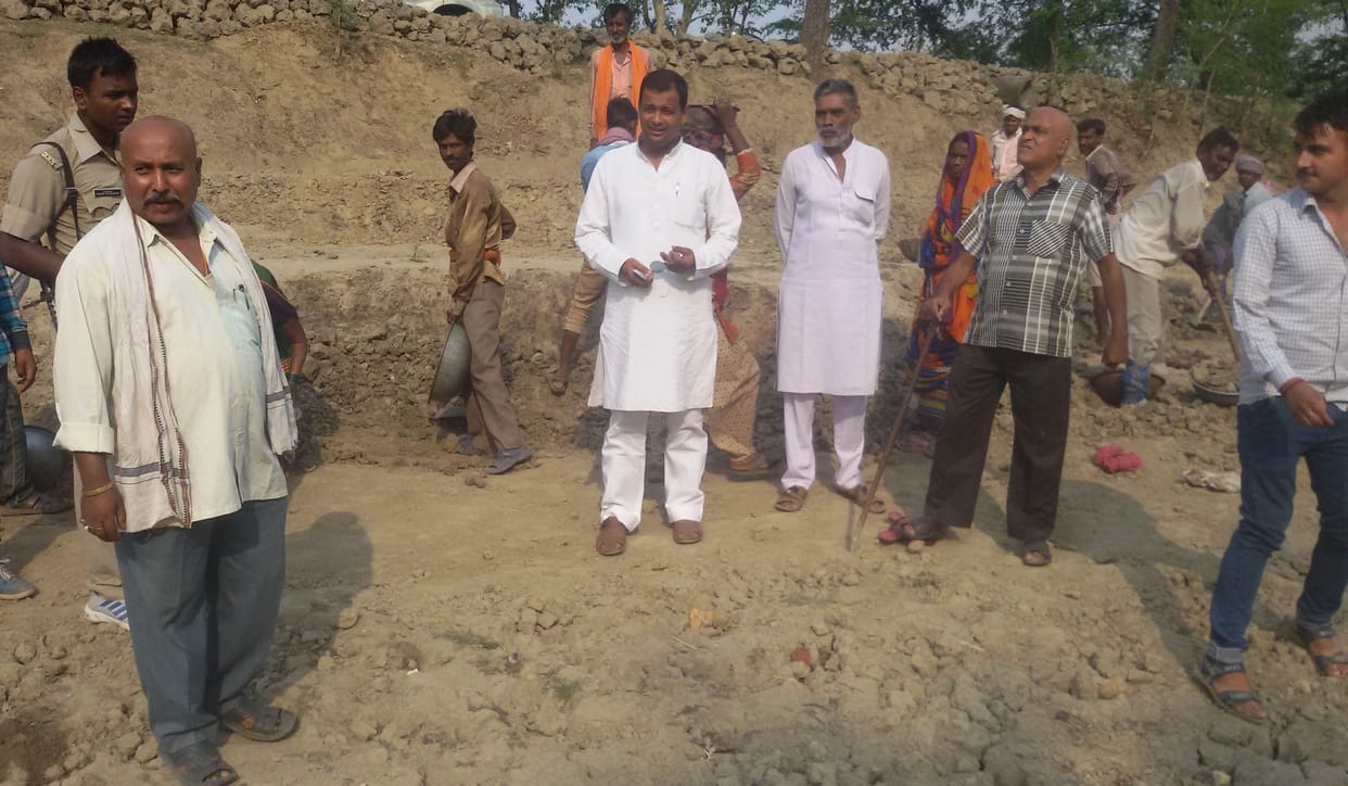 Make water harvesting ponds excavation