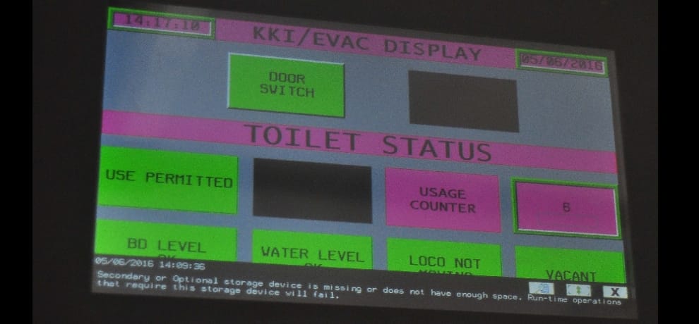 toilet attached diesel engine launch