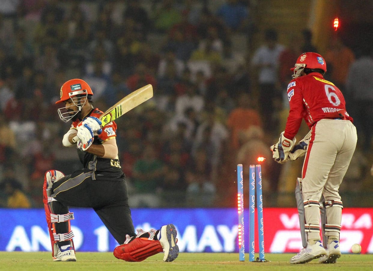 rcb beat kxip by 1 run