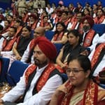 कपूरथला के पुष्पा गुजराइल साइंस सिटी में आइकेजी पीटीयू की 13वीं कन्वोकेशन में मौजूद विद्यार्थी।