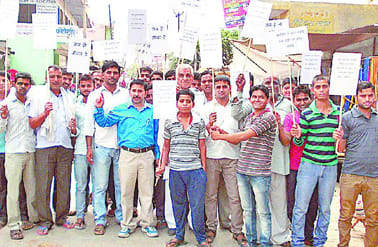Binauli save water extracted in the village rally