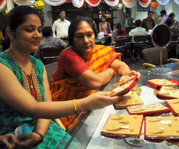 Huge sell of gold at Akshay Triteeya.