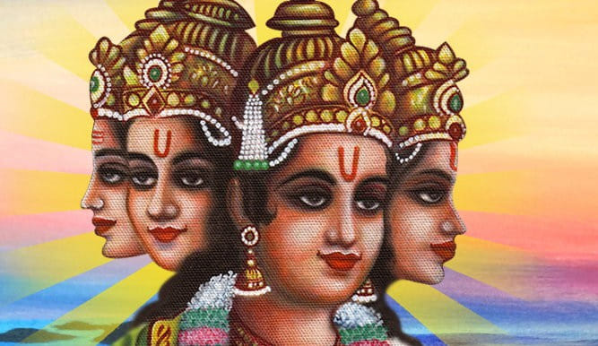 god shiv cut five head story of puran