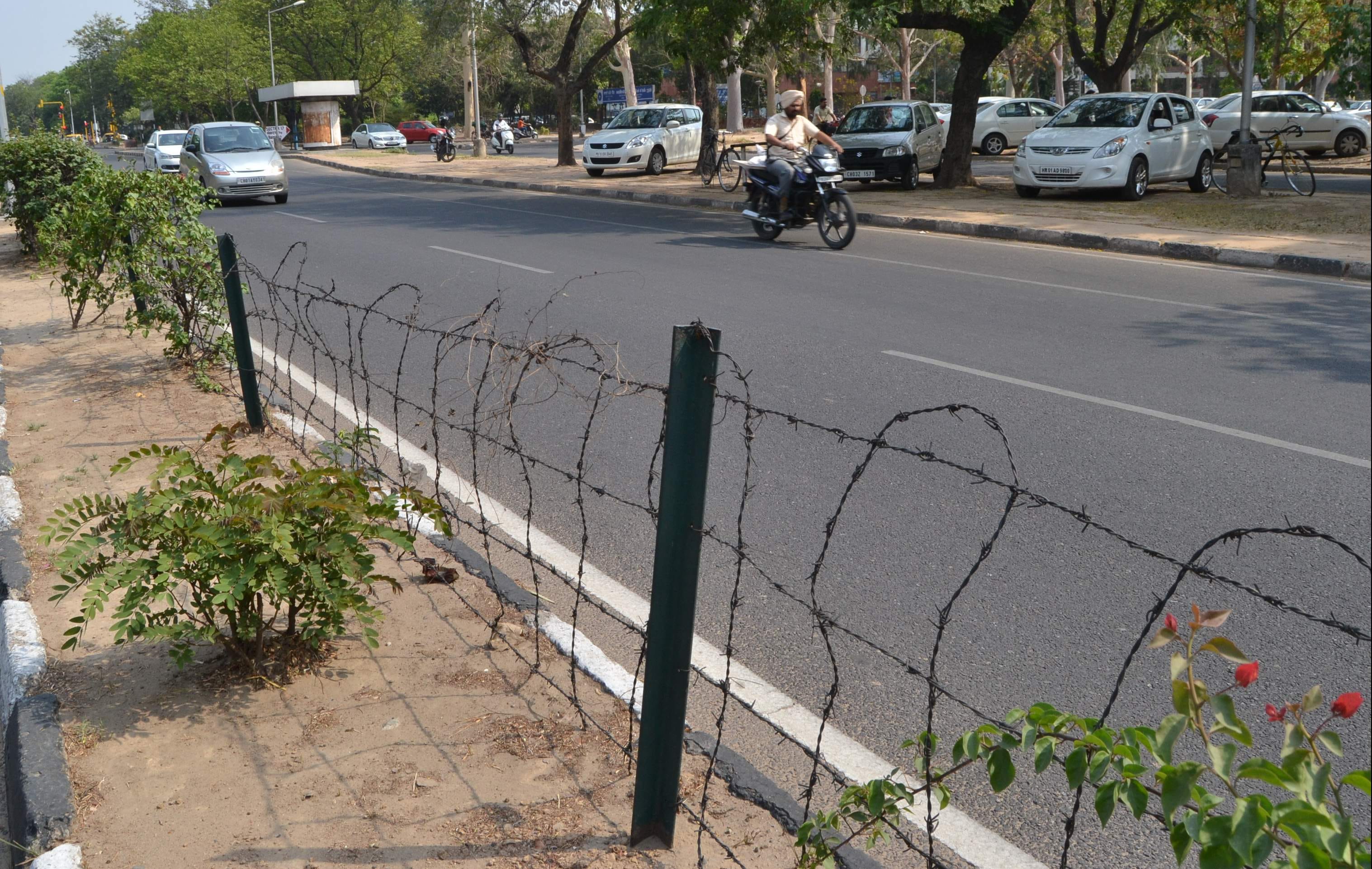 chandigarh news, city beautiful, devider, open electricity box, open wire, chandigarh