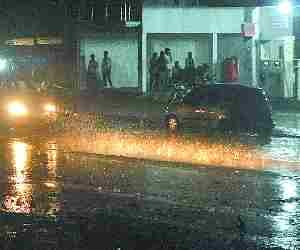 Late night rain brings respite.