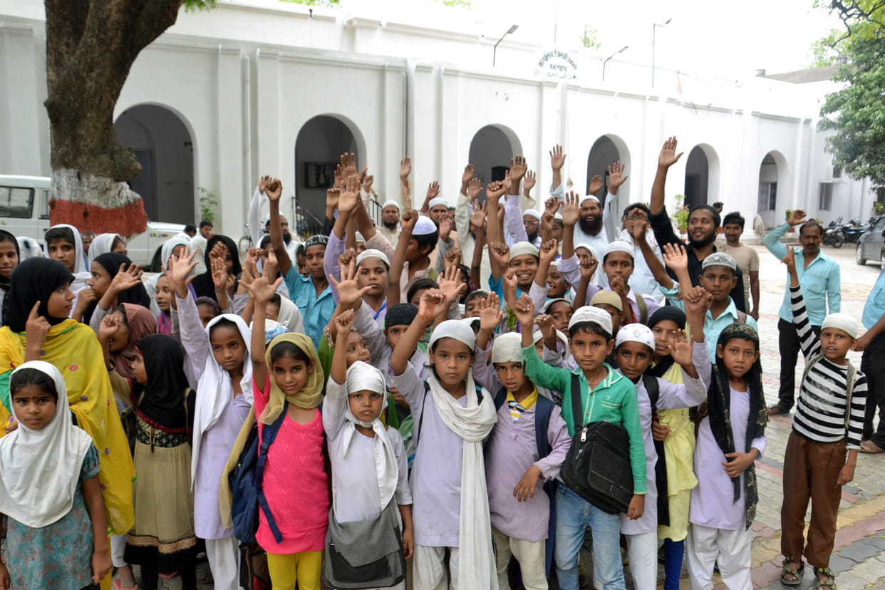 display of madarsa students