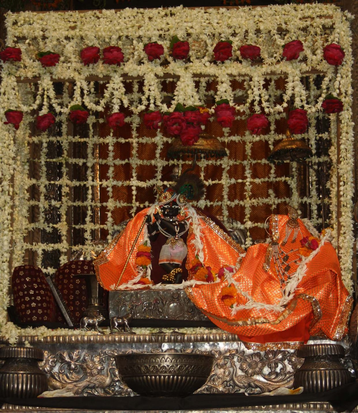 festival in vrindavan's temples