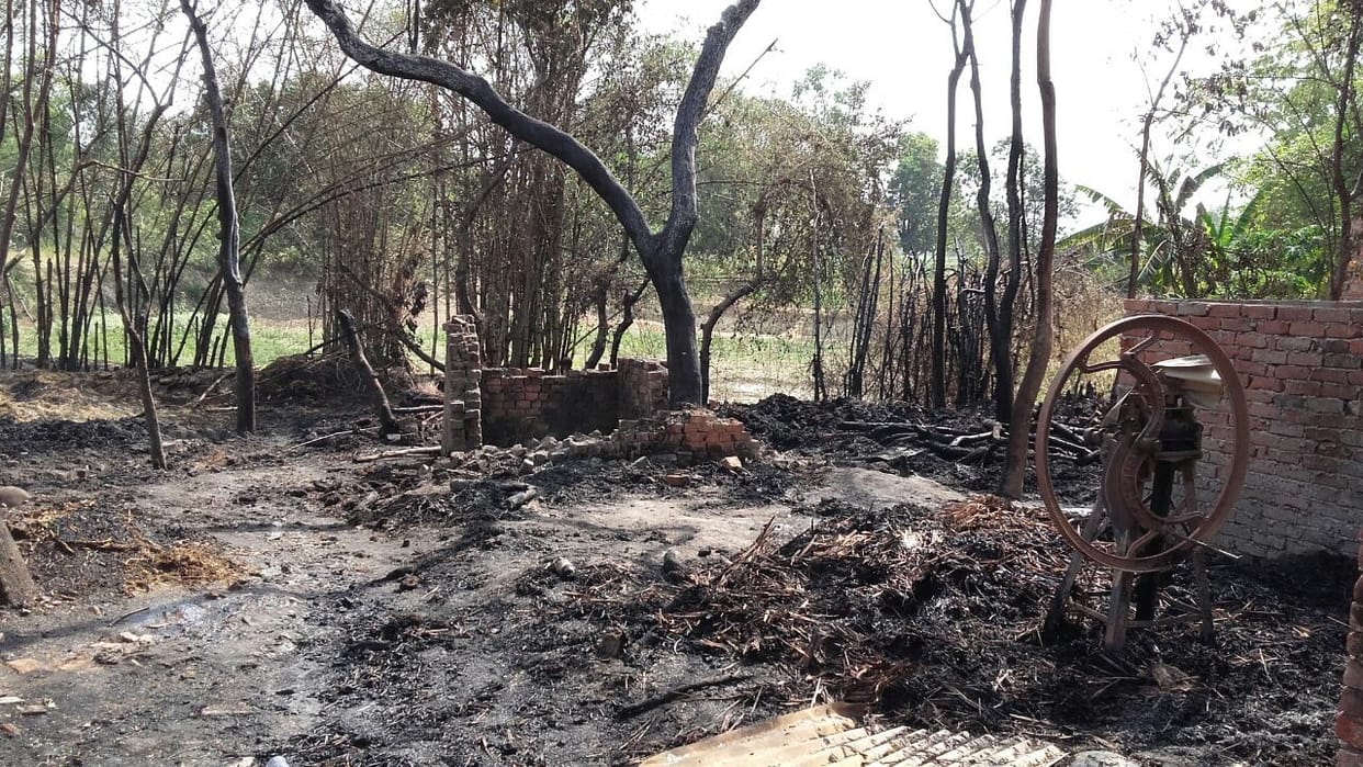 Fire victim upset to get help 