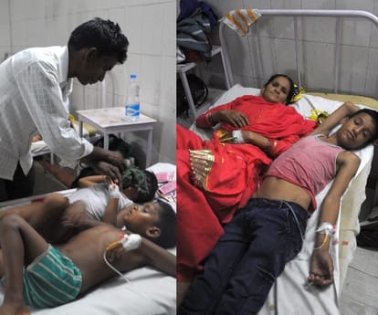 Forty fall ill after taking non veg in Malihabad.