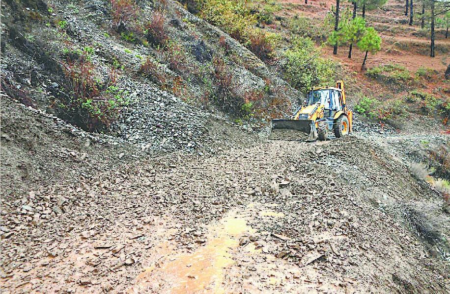 Road started by JCB