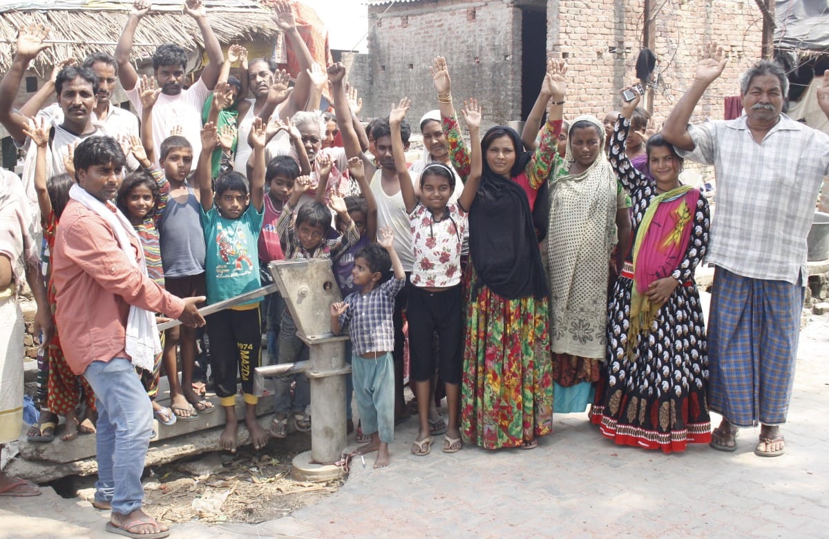 protest for water prblem