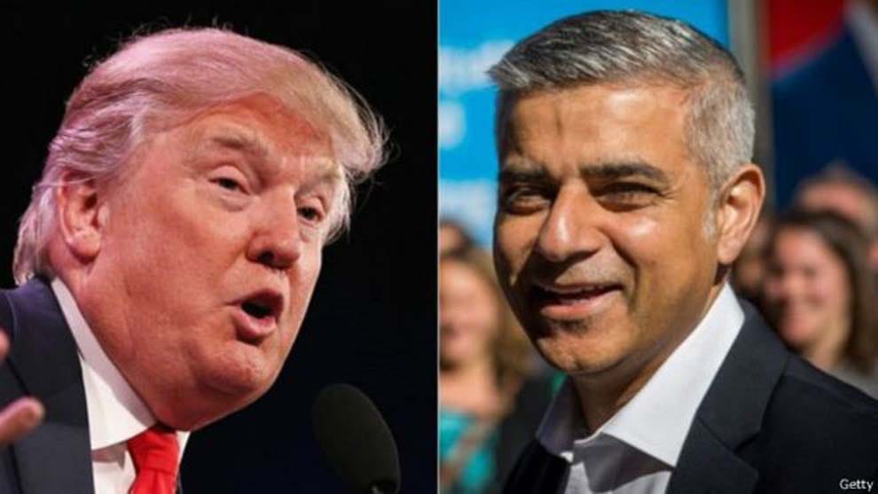 donald trump and sadik khan