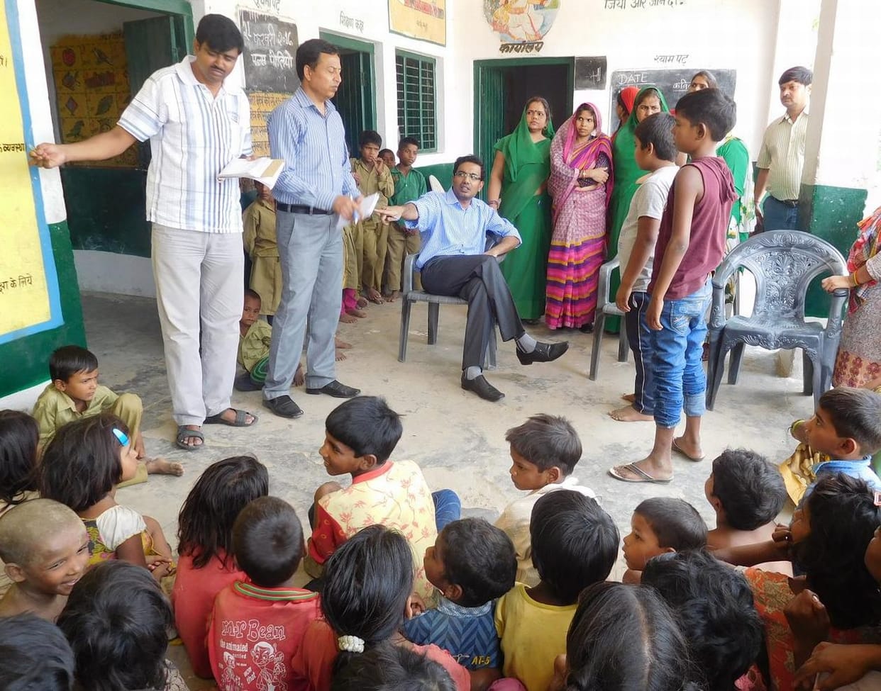 School children will visit slum