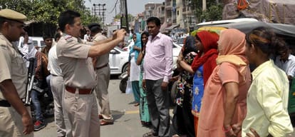 water problem road jam