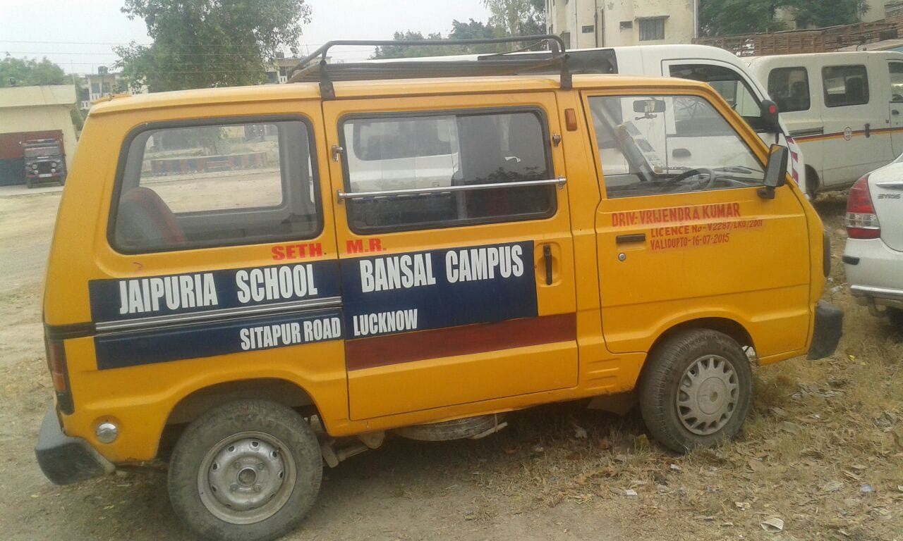 school van hits nursery student in lucknow