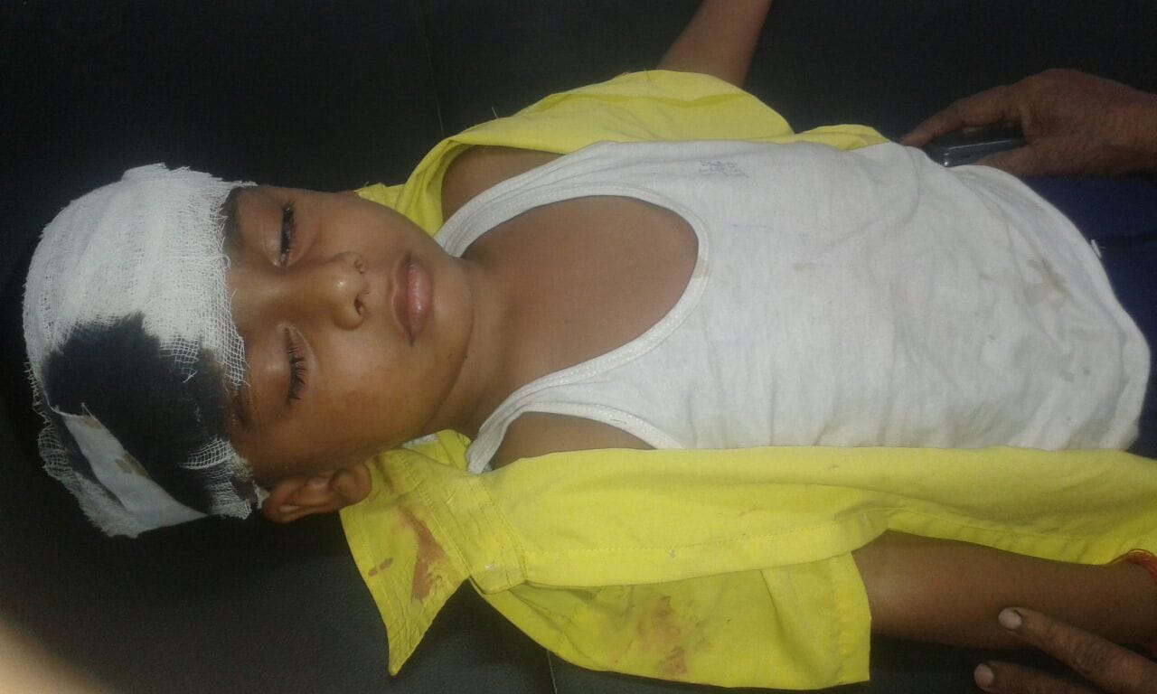 school van hits nursery student in lucknow