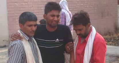 road accident in hisar, with groom four died, bride injured