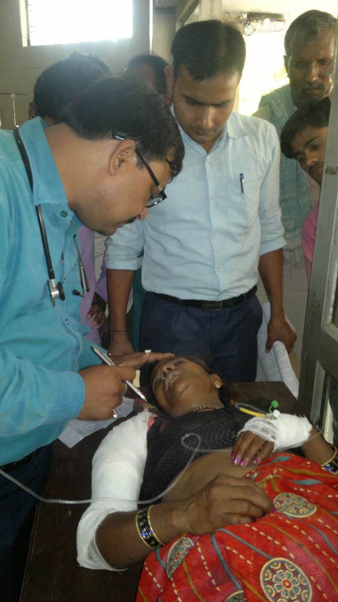 Accidental death of husband, wife injured