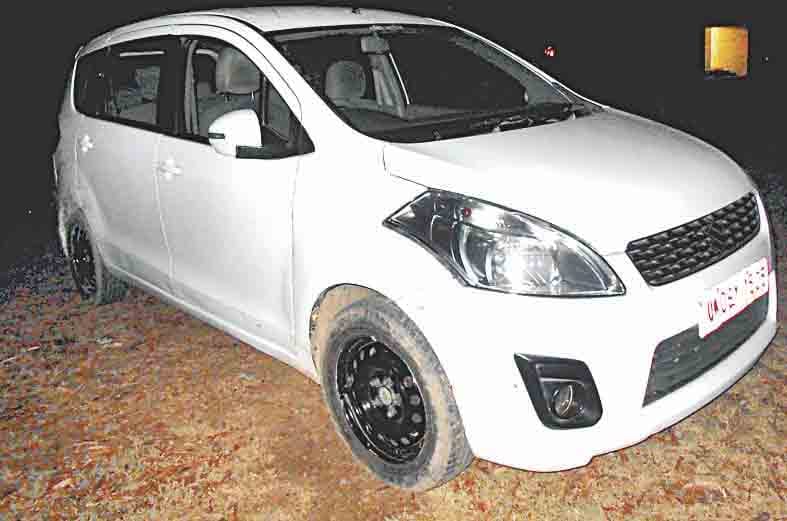 bjp ditrict president's car seazed