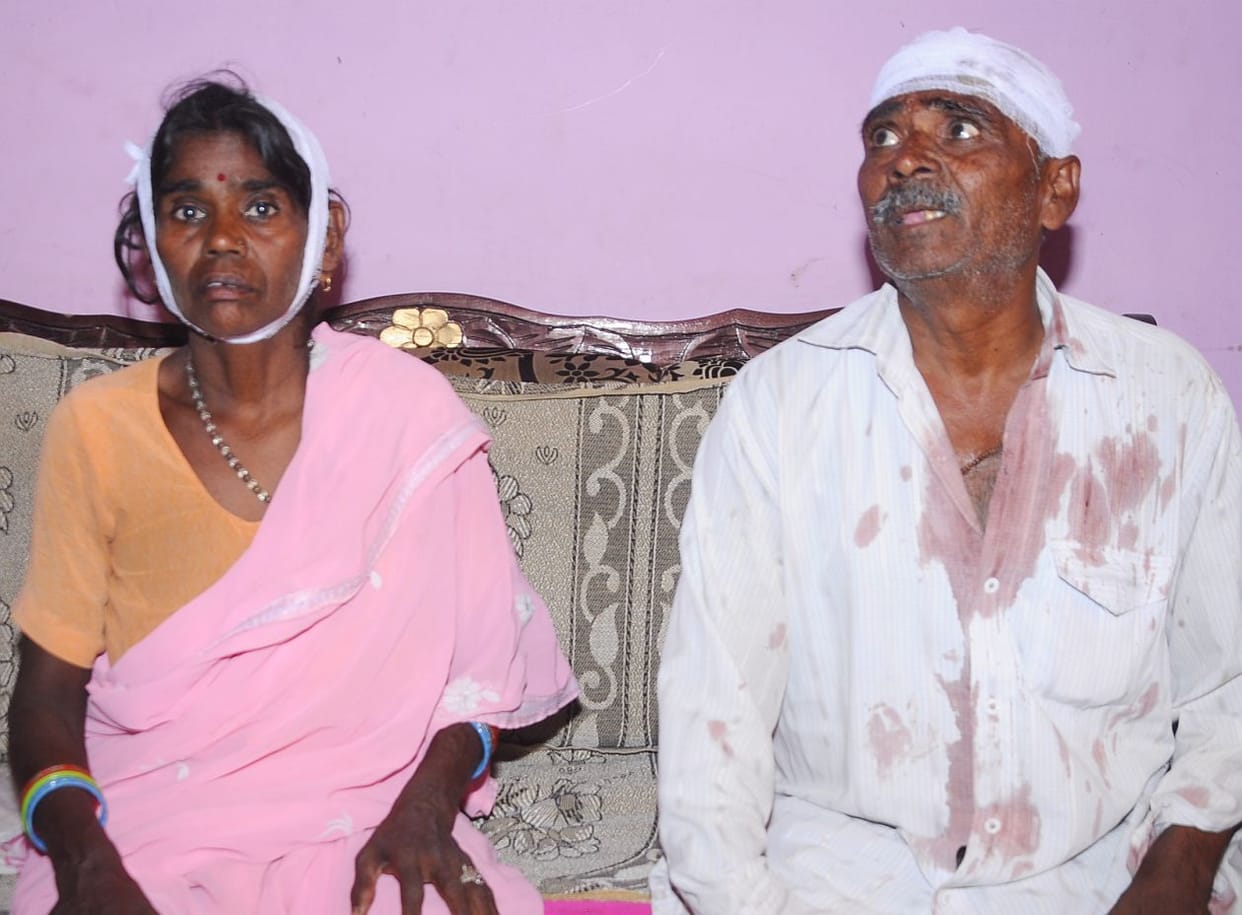 The couple have bled.