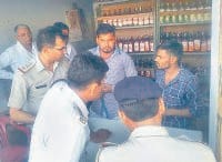 fatehabad news, hindi news, wine shope snatting
