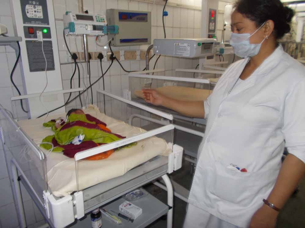 Now the district hospital security will Newborn