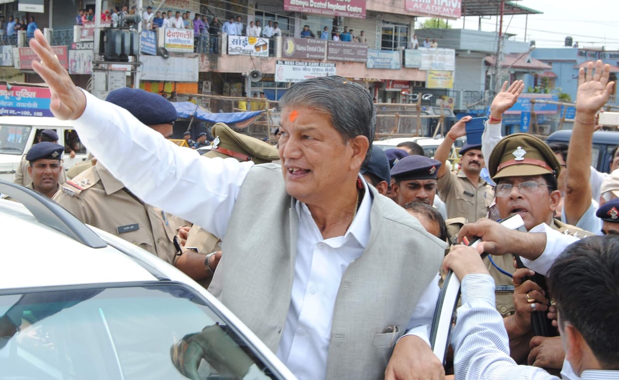 harish rawat lead government in uttarakhand