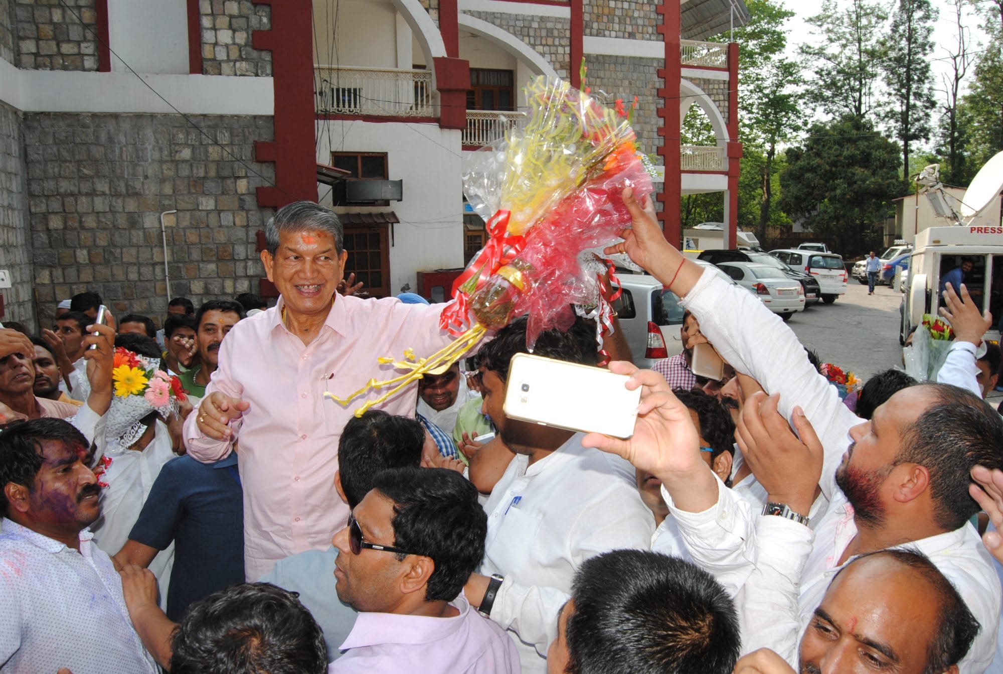 celebration at harish rawat residence bijapur house.