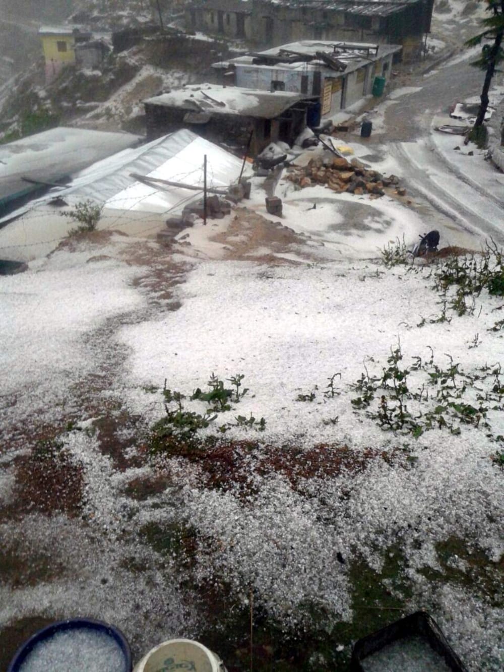 heavy hailstorm in uttarakhand