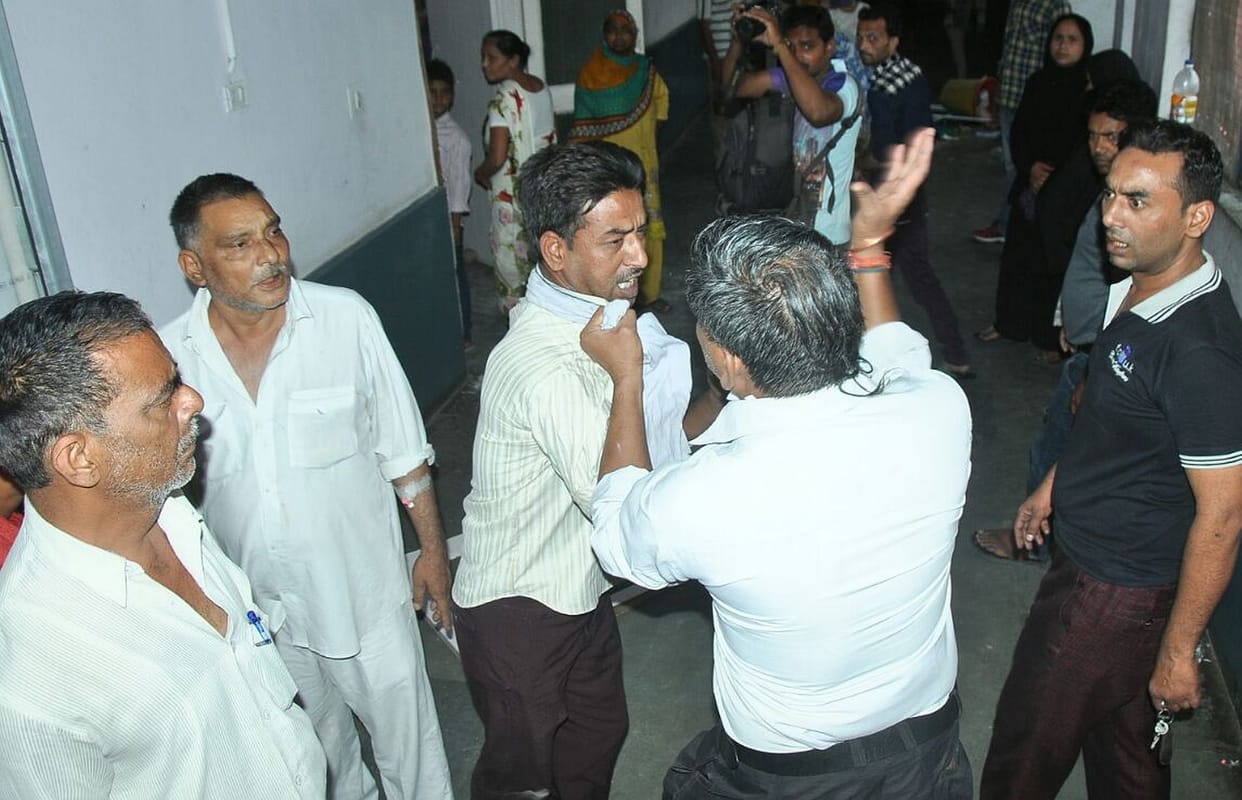 agitation in district hospital