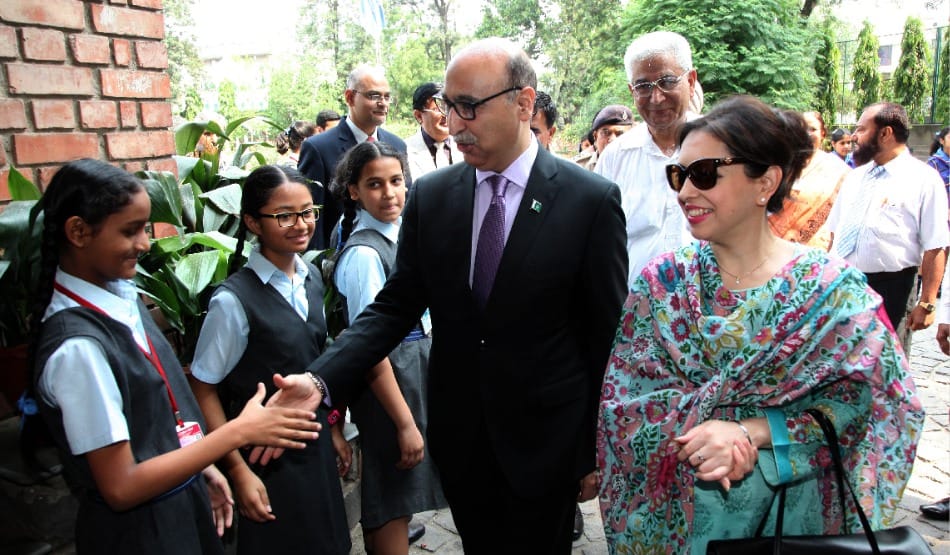 Pakistan High Commissioner arrived in chandigarh, plantation in school