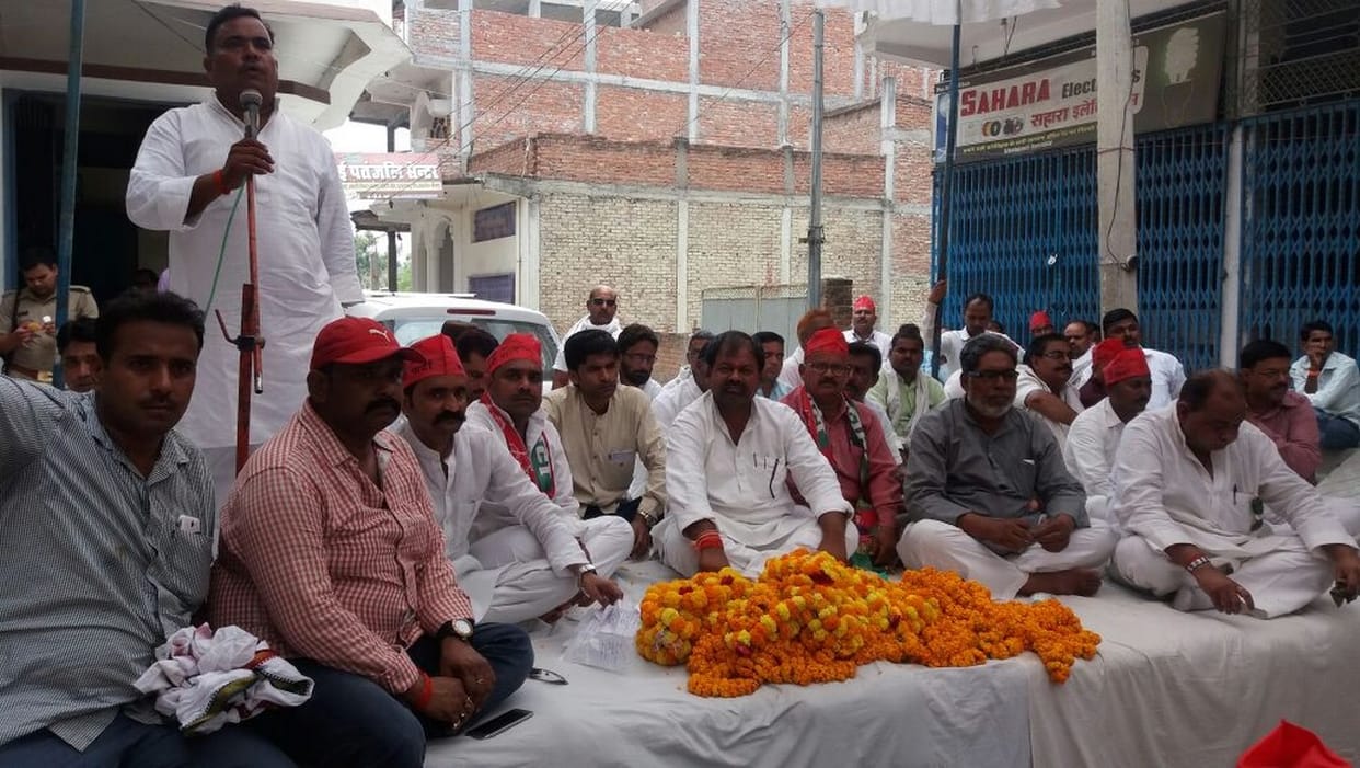 SP cycle rally in jaunpur