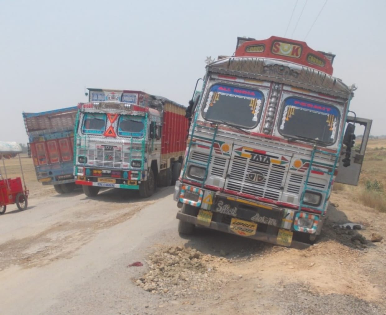 Jam on the highway 22 km long