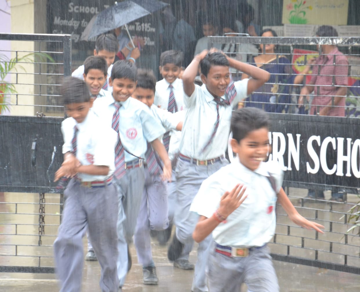 rainfall made the weather pleasant