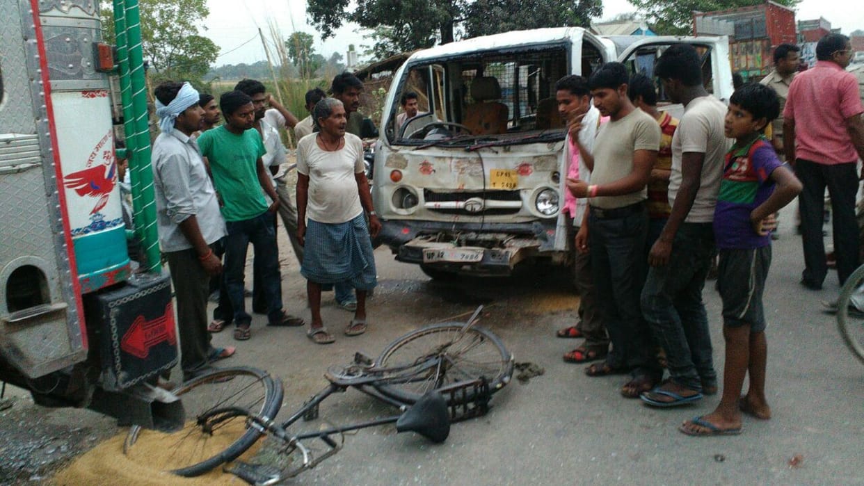 two injured in an accident