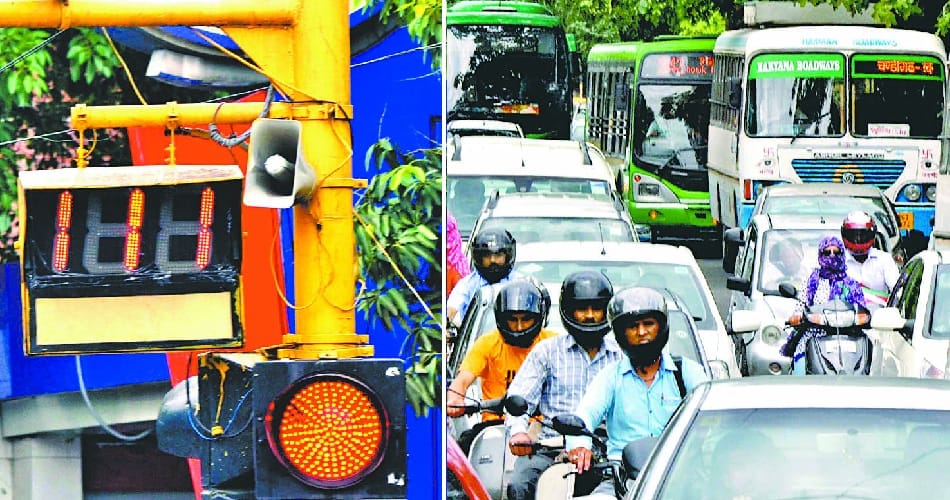 traffic jaam problem, aroma light point jaam, chandigarh traffic jaam, chandigarh