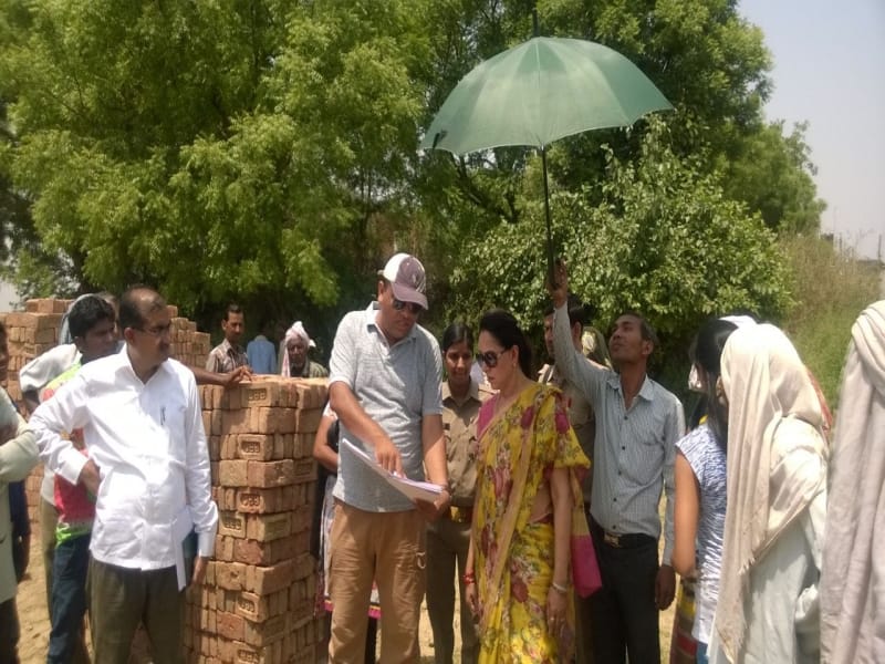 hema malini in his adopted village rawal