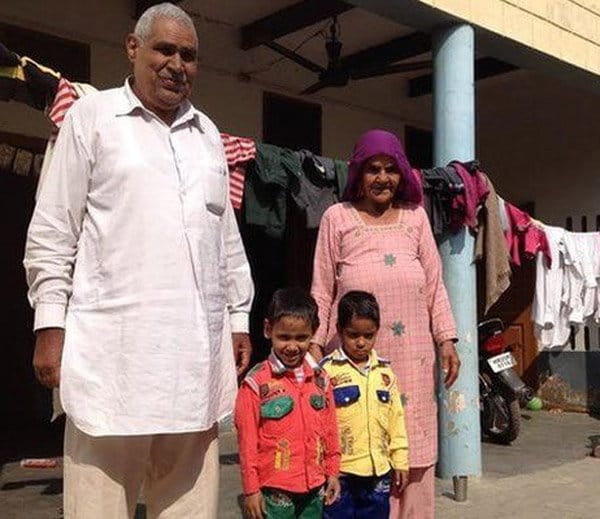 mothers in india, wo gave birth child in old age by IVF technique