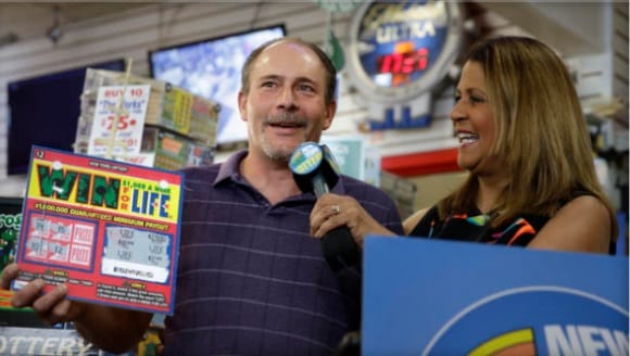 new york man got one million dollar lottery second time