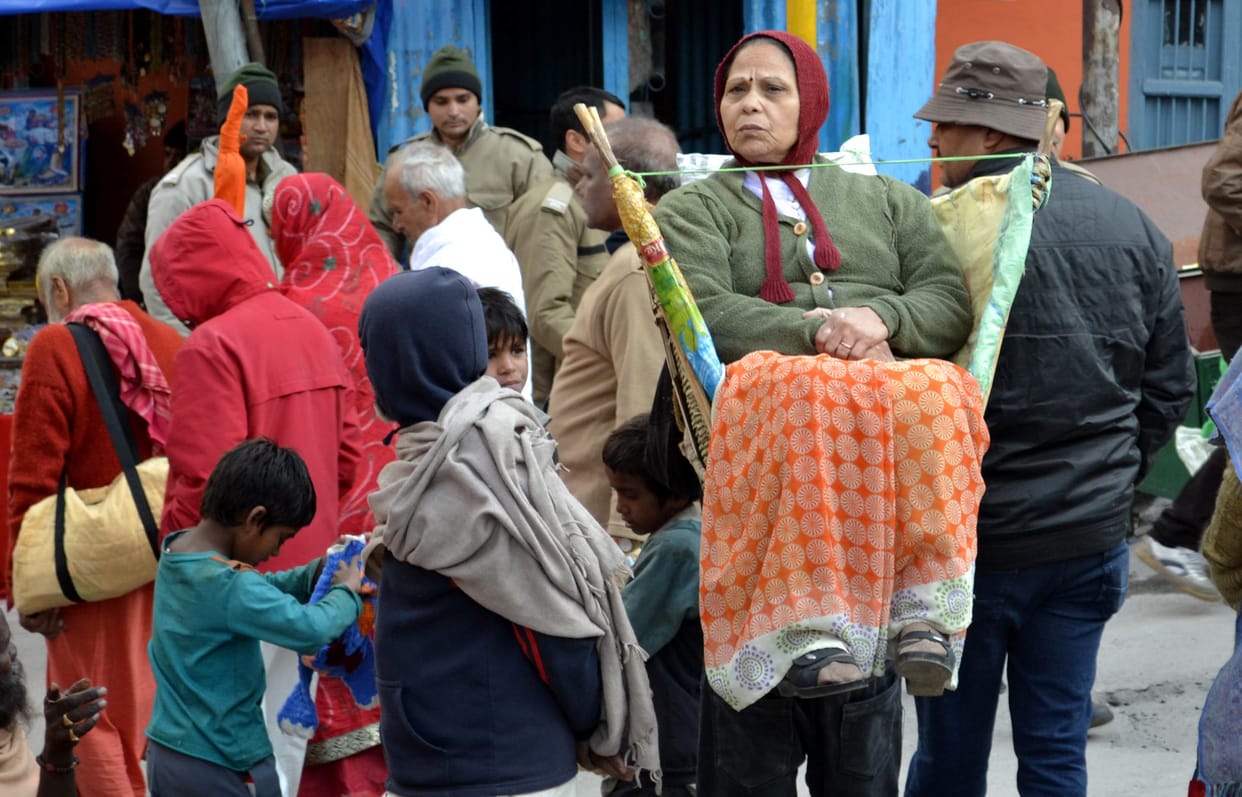pilgrim reached in badrinath.