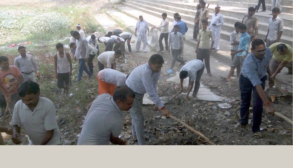 After removing encroachments from labor Pilgrim cleaning