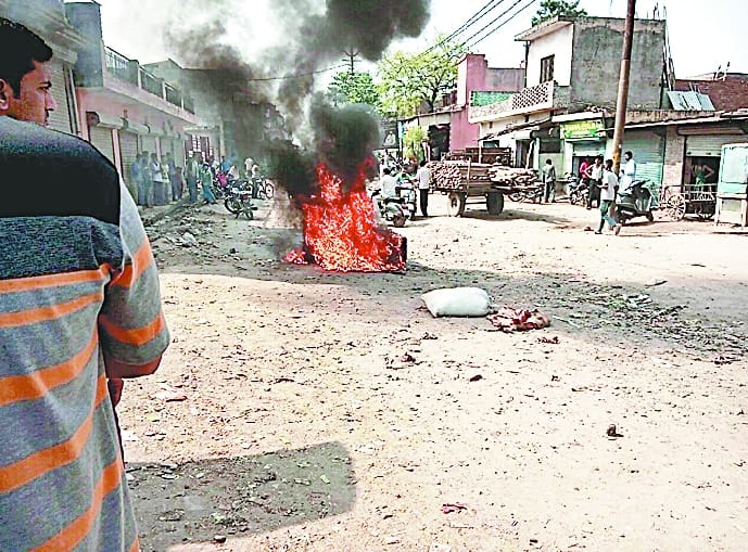Scooter set on fire after the beef, traffickers escape